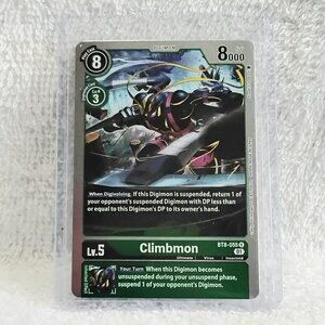 5/$20 Mint Climbmon Digimon Holo Card BT8-055 R by Bandai!!